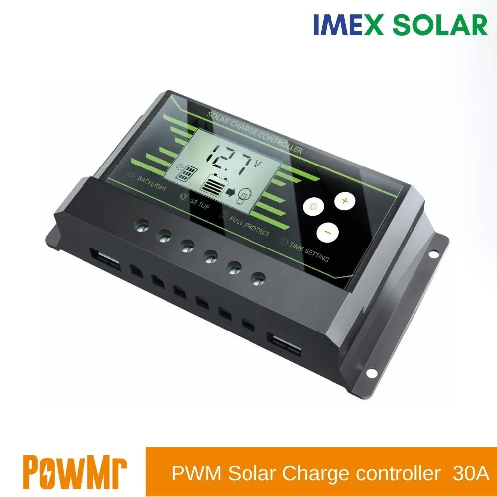 PowMr PWM 30A Solar Charge Controller 12V 24V Backlight LCD with Dual USB 13 PWM 4 5 jpg