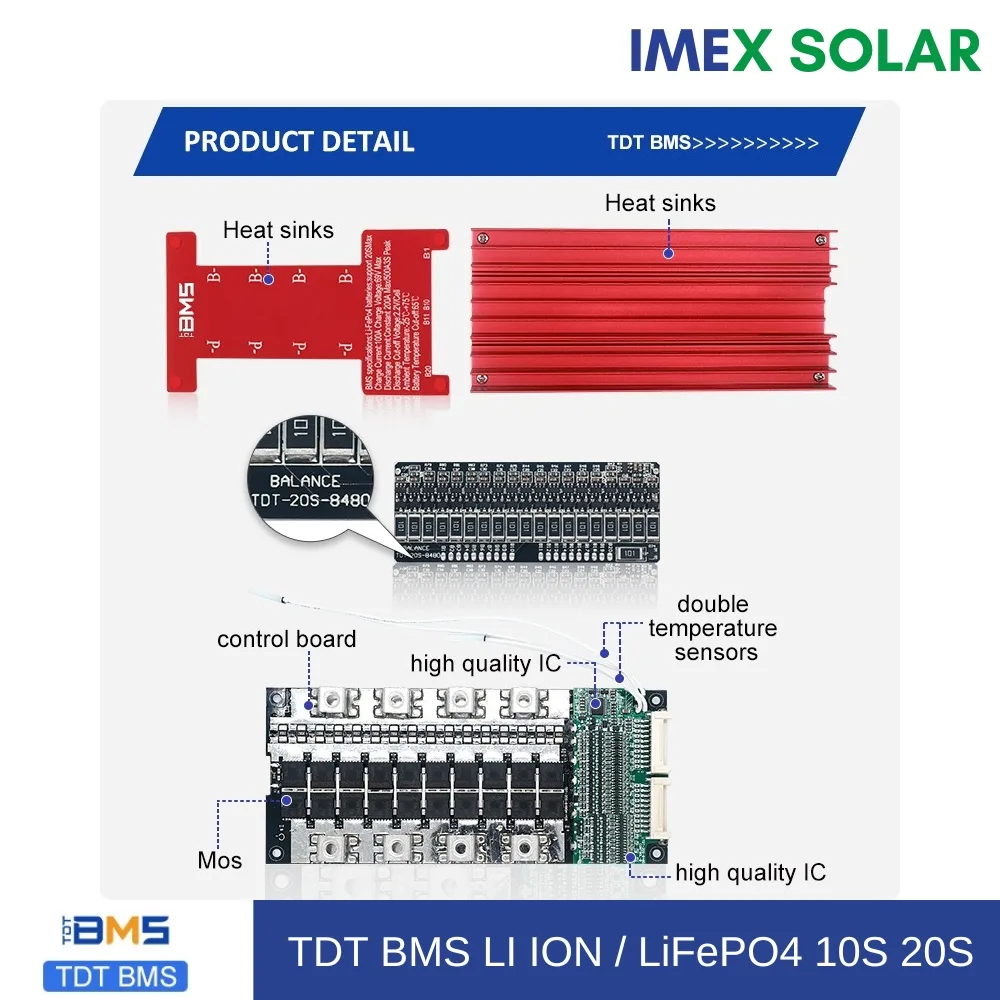 Battery Management System TDT BMS for Li Ion Battery 10S 20S 150A 14 TDT BMS 4 1 jpg