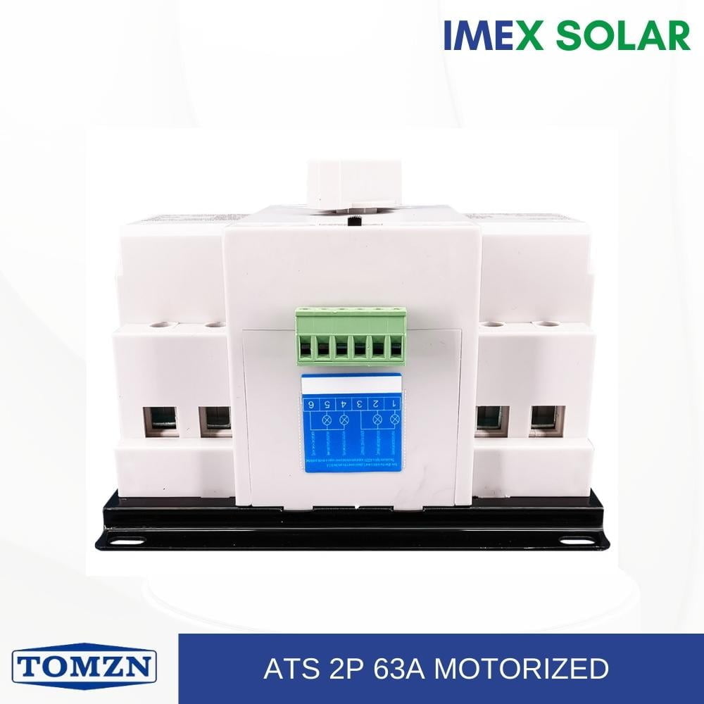 TOMZN Automatic Dual Power Transfer Switch 2 Pole 63A 14 ATS 2P Motorized TOMZN IMEX SOLAR 3