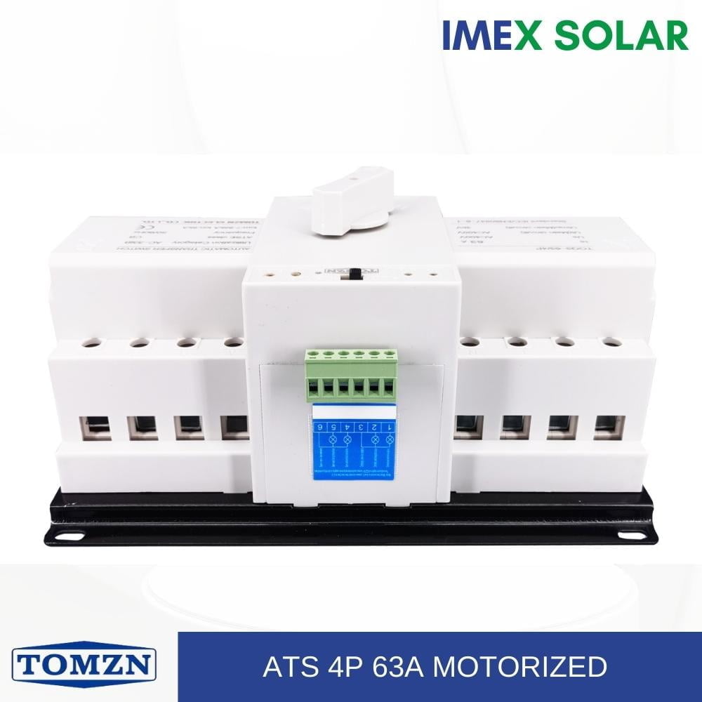 TOMZN Automatic Dual Power Transfer Switch 4 Pole 63A 10 ATS 4P Motorized TOMZN IMEX SOLAR 3